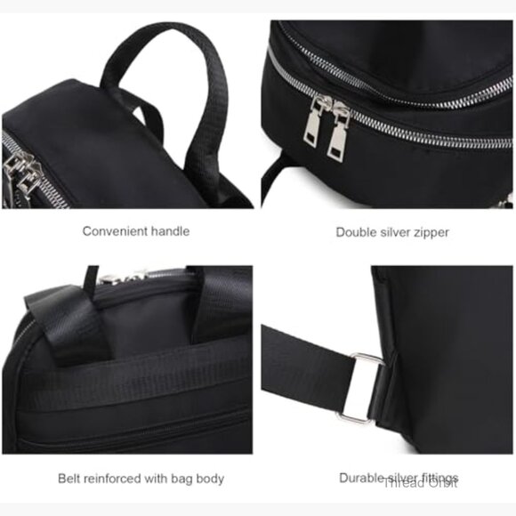 Medium Nylon Travel Backpack Daypack with Multiple Pockets Lightweight main image 7